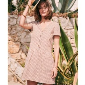 Sézane Drop Waist Gingham Dress